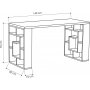 Labyrint skrivebord 140x60 cm - Antik Hvid