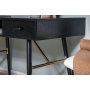 Ansmark skrivebord 110x60 cm - Sort/messing