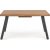 Gladwyn udtrkkeligt spisebord med sommerfugl 160-220 x 90 cm - Valnd/sort