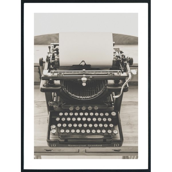 Posterworld - Motiv Skrivemaskine - 50 x 70 cm
