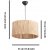 Cane loftlampe - Beige