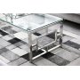 re sofabord - Glas/krom