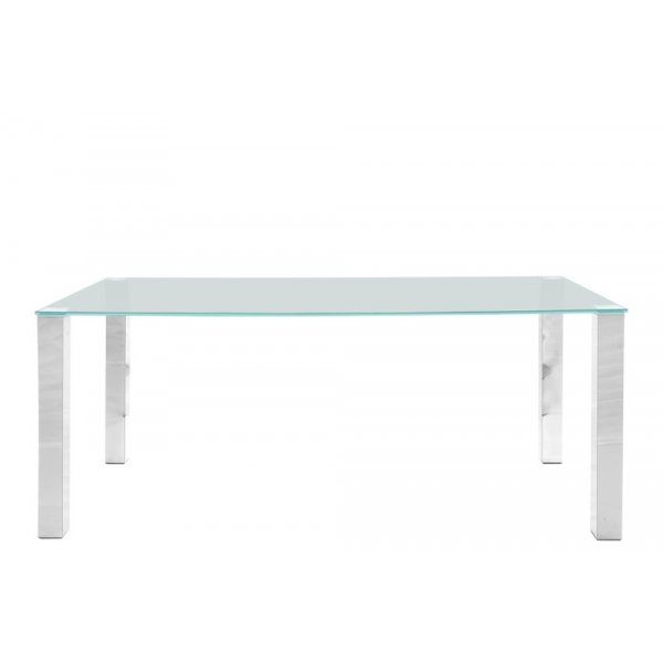 Kant spisebord 180 cm - Krom