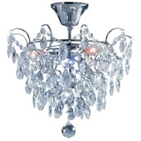 Rosendal Krystalplafond 3 - Krom/Krystal Rosendal Krystalplafond 3 - Krom/Krystal