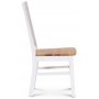 Spisegruppe: Lck spisebord, rundt - hvid / olieret eg + 4 Selma stole - hvid / olieret eg