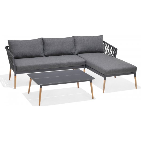 Livsstil Have udendrs gruppe Ipanema divan sofa med bord - Gr Olefin