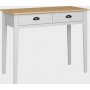 Nola skrivebord 95 x 45 cm - Hvid/beige