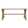 Artic spisebord 220 cm - Eg / hvid