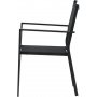 Spisest: 6 stole og spisebord 205 x 90 cm sort/natur - Copacabana