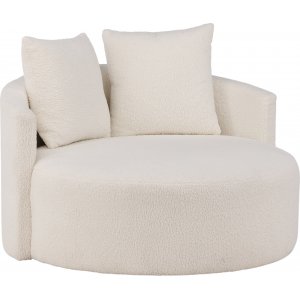 Kelso 2-personers sofa - Hvid teddy