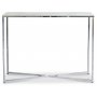 Palasso konsolbord - Krom/lys marmorering