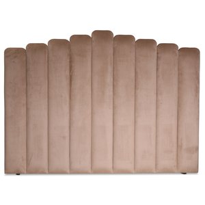 Fancy headboard Beige (Velvet) - Valgfri bredde