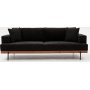Liva 3-personers sofa - Antracit/kobber
