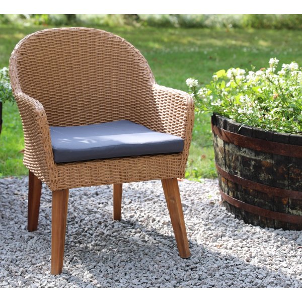 Valetta udendrs stol rattan - Nature