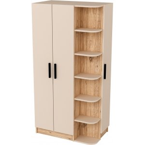 Luses garderobe - Fyrretr/beige