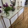 Kundebillede Palasso konsolbord - Messing / Lys marmorering