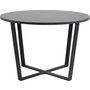Amble rundt spisebord 110 cm - Sort/Marmor