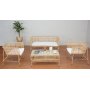 Galice lnestol rattan - Natur/metal