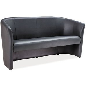 Charity 3-personers sofa - Sort (PU)