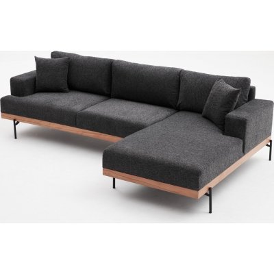 Liva divan sofa hjre - antracit