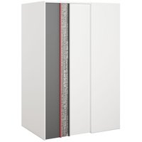 Jacklyn garderobe - Hvid / grafit - Venstre vendt Jacklyn garderobe - Hvid / grafit - Venstre vendt