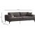 Astana 3-personers sofa - antracit