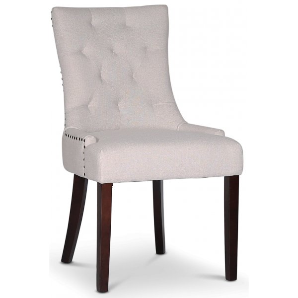 Tuva stol - Beige / Brune ben + Mbelfdder