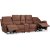 Enjoy Hollywood recliner-sofa - 4-personers (elektrisk) i brunt mikrofiberstof