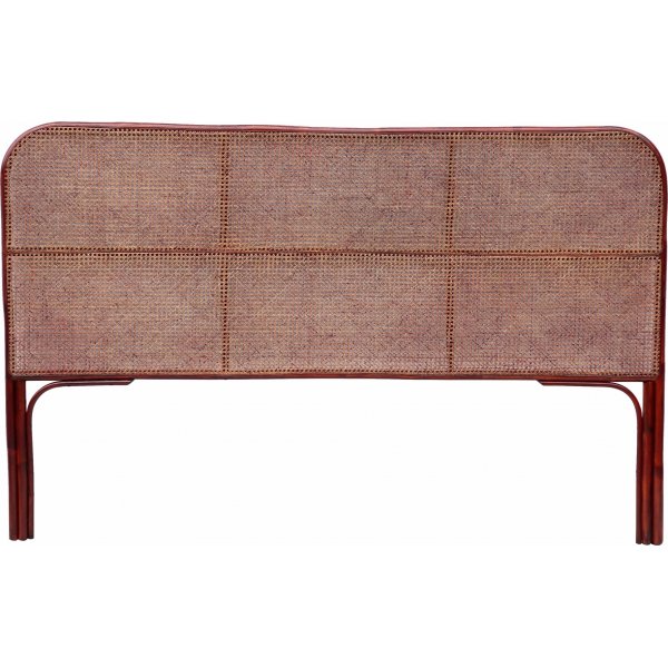 Ipswich brunbejdset sengegavl i rattan til 160/180 cm seng + Mbelfdder