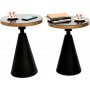 Kalk sidebord st 50/55 cm - Sort/guld