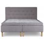 Stjrnan ramme seng 180 cm inklusive sengegavl 5-zoner lomme - Latte