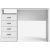 Funktion Plus skrivebord 110 x 48,5 x 76 cm - Hvid