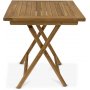Grunnebo sammenklappeligt spisebord i teak - 70x70 cm