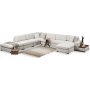 Loki u-sofa med løs divan sektion højre - Beige