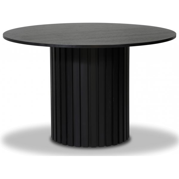 PiPi rundt spisebord 120 cm - Sortbejdset tr