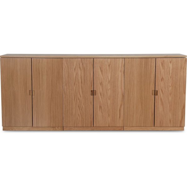 Level sknk med glatte lger B210 cm - Eg