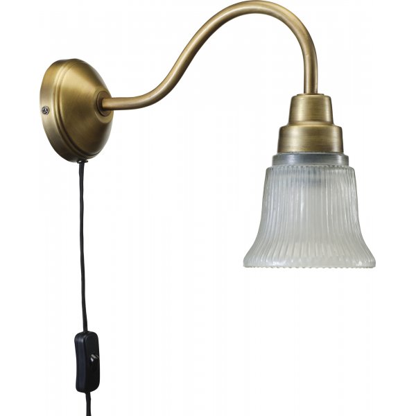 Emmi vglampe - Antik messing - 34 cm