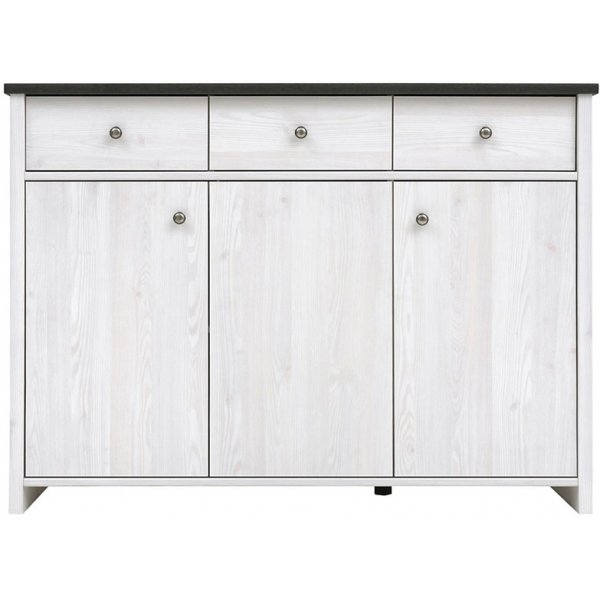 Salvador sidebord - Hvid/sort