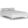 Style sengeramme 140 x 200 cm - Hvid
