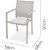 Urbanite cafegruppe med bord 63 x 63 cm og 2 stabelbare spisestuestole - Beige