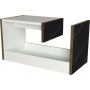 Ravenna sidebord 29,5 x 35 cm - Hvid/guld/sort