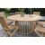 Salt rundt kegleformet spisebord D150 cm - Teaktr