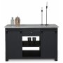 Heritage Kkken med marmor - Sort stel / Lys marmor
