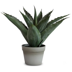 Kunstig plante - Aloe Vera plante med gr krukke 45 cm