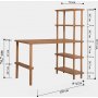 Nano skrivebord 120x70 cm - Fyrretr