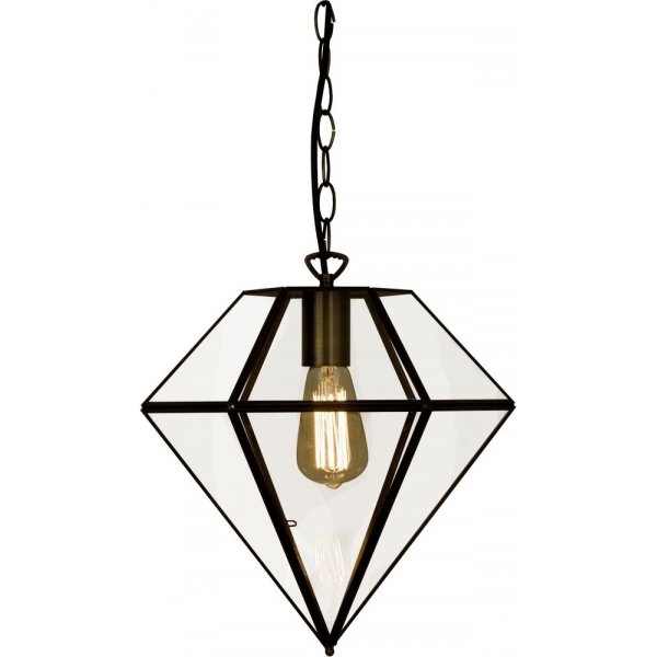Sibyll loftslampe - Antik/klar