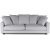 New Lexington 3,5-personers sofa 240 cm med konvolutpuder - offwhite linned + Mbelfdder