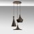 Tom loftslampe 3556 - Vintage