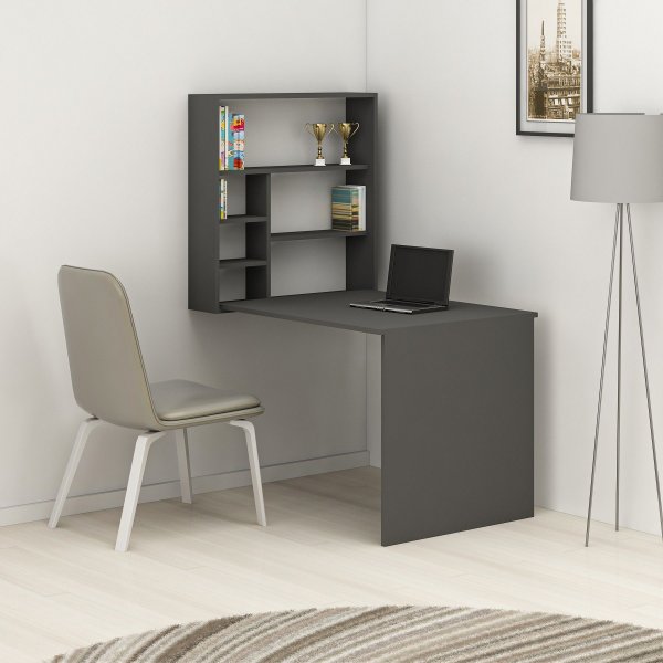 Sedir hjrne skrivebord 59x90 cm - Antracit