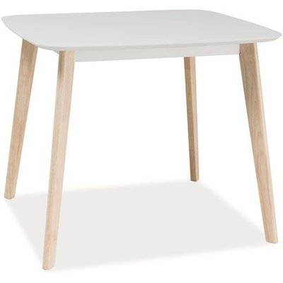 Spisebord Salma 90 cm - Hvid / eg